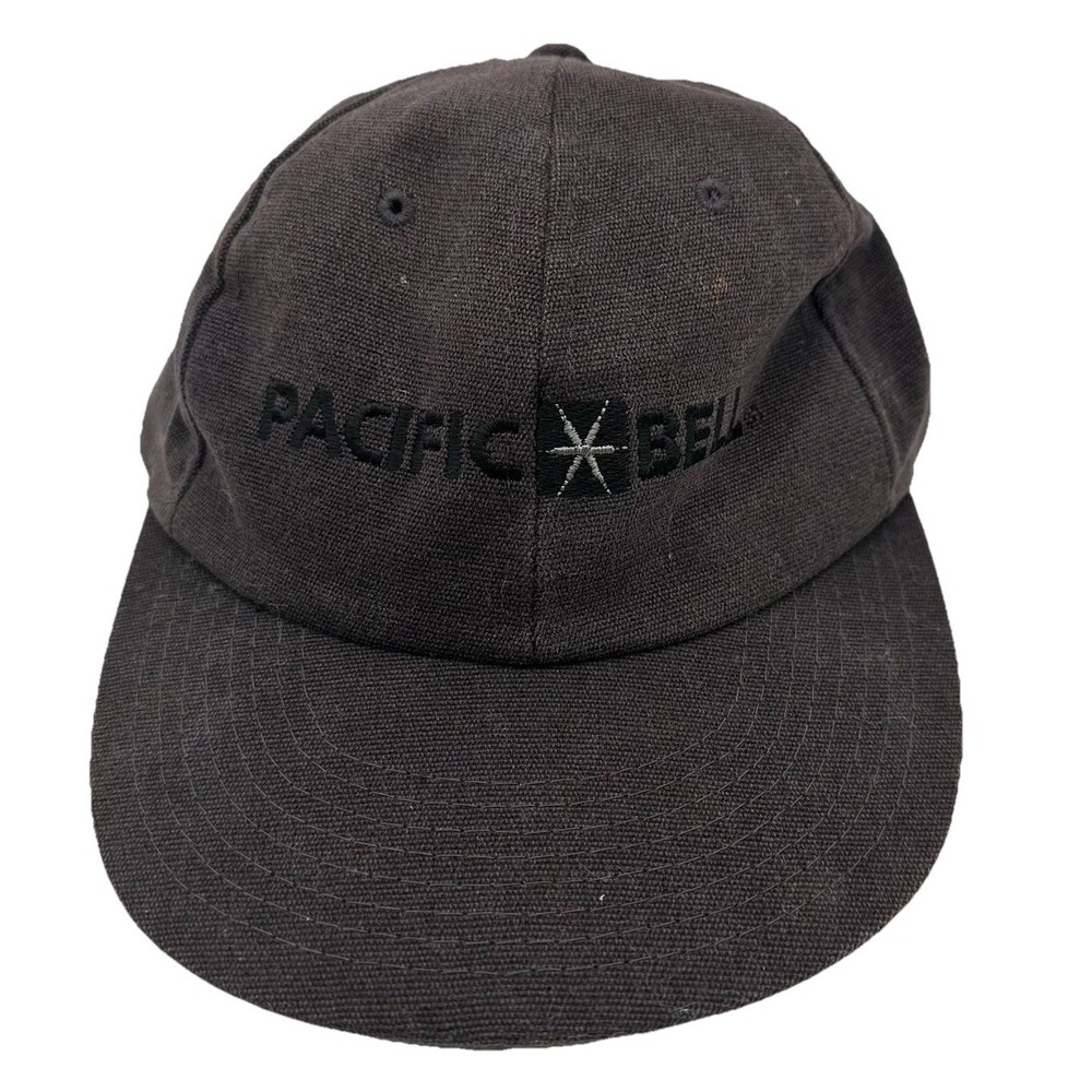 VINTAGE Pacific Bell Ambassador Adult Trucker Hat Cap Gray Embroidered Logo